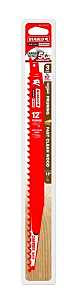 Diablo DS1203CP3 Reciprocating Saw Blade, Applicable Materials: Wood, 12 in L, 3 TPI, Carbide Cutting Edge, 3/PK