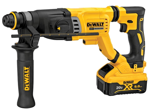 DEWALT DCH263R2 Rotary Hammer Kit, Battery Included, 20 V, 6 Ah, 1-1/8 in Chuck, Keyless Chuck, 0 to 4300 bpm