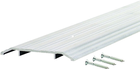 M-D 68320 Saddle Threshold, 36 in L, 5 in W, Aluminum, Silver, ADA Compliant