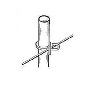 Parmak 708 Rod Post, 72 in OAH, Fiberglass, White, Pack of 20