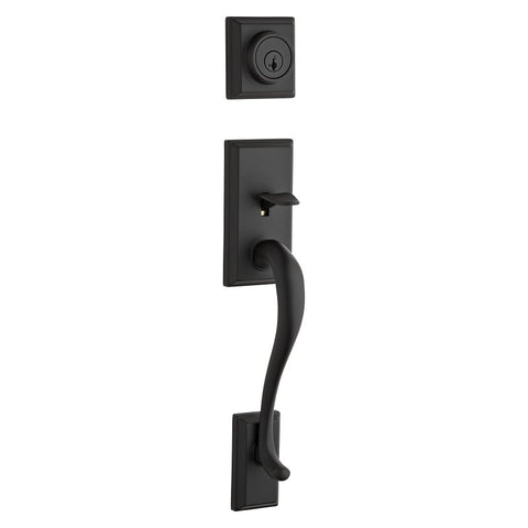 Kwikset Signature Series 800HE LIP 514 SMT Exterior Handleset with Deadbolt, Knob, 17-7/16 in H