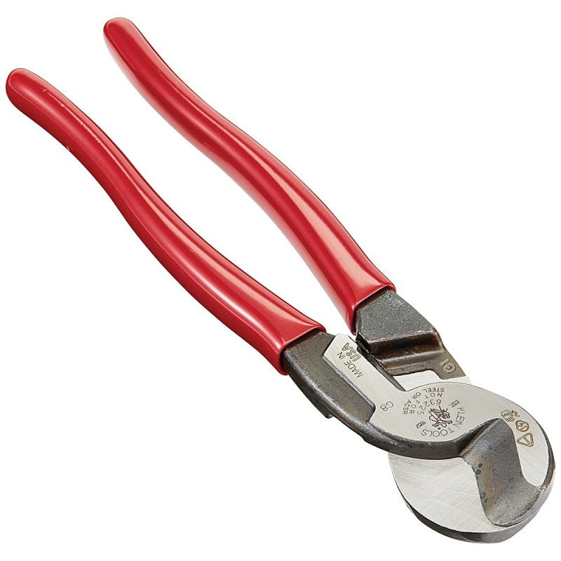 Klein Tools 63225 Cable Cutter, 1.06 in Cutting Capacity, 9.07 in OAL ...
