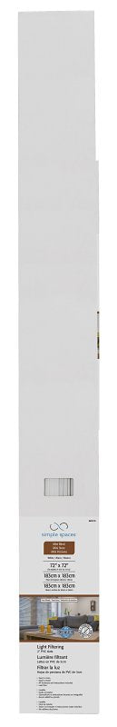Simple Spaces FWMB-35 Cordless Mini Blind, 72 in L, 72 in W, Faux Wood, White, Pack of 2