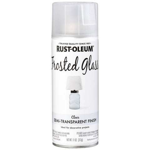 Rust-Oleum 342600 Spray Paint, Flat, Frosted Glass, 11 oz, Aerosol Can