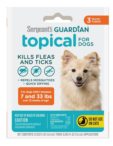 Sergeant's Guardian 105 Flea and Tick Prevention, 0.15 fl-oz Tube
