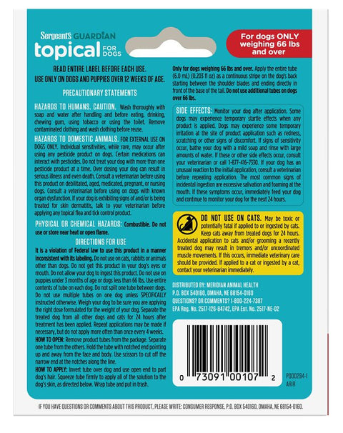 PetArmor Plus 107 Flea and Tick Topical Treatment, Liquid Tube