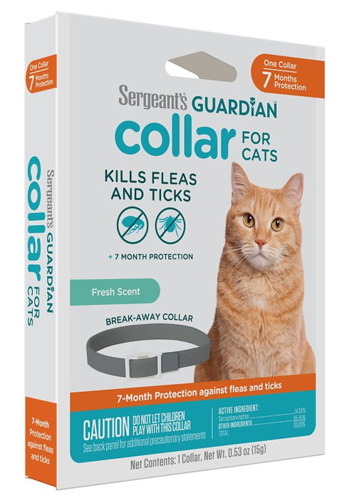 Sergeant's Guardian Pro Series 129 Flea and Tick Collar, >12 weeks, Lasts up to: 7 months