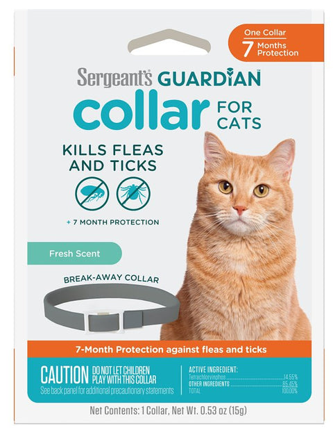 Sergeant's Guardian Pro Series 129 Flea and Tick Collar, >12 weeks, Lasts up to: 7 months