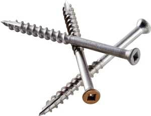 Simpson Strong-Tie S07C300FBP Deck Screw, #7 Thread, 3 in L