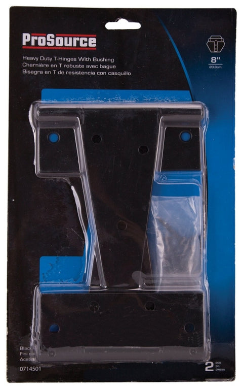 ProSource HTH-B08-C2PS T-Hinge, Steel, Black, Fixed Pin, 180 deg Range of Motion, 120 (Pair) lb