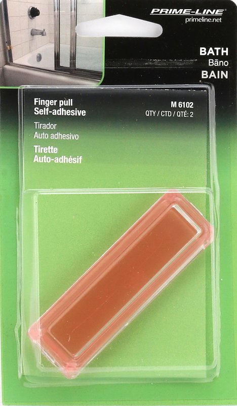 Prime-Line M 6102 Medicine Cabinet Pull, 3-1/4 in L Handle, Acrylic