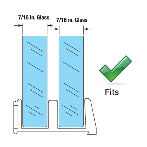 Prime-Line M 6059 Bottom Guide, Sliding, Plastic, Clear, For: Shower/Tub Enclosure Doors and Multiple Doors