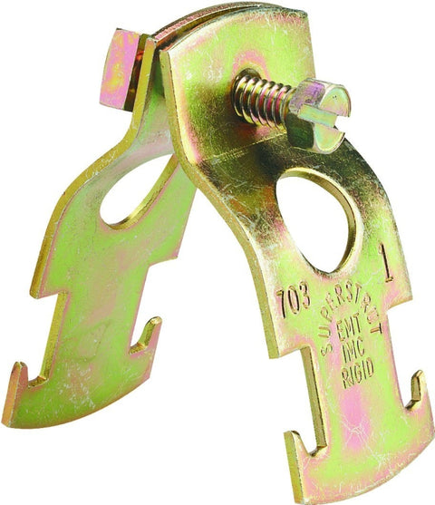 SuperStrut Z703 2-25 Pipe Clamp, Steel, Gold, Galvanized – Shell Lumber ...