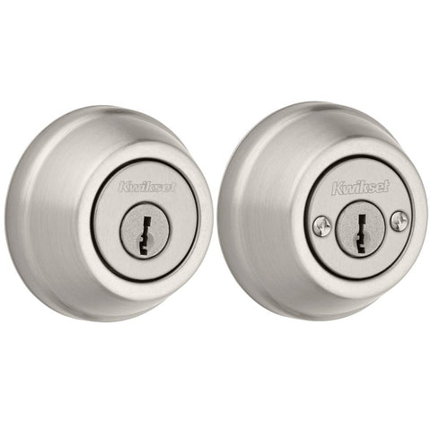 Kwikset Signature Series 785 15 6AL STRKP K3 Deadbolt, 2 Grade, Keyed Key, Zinc, Satin Nickel, 2-3/8 to 2-3/4 in Backset