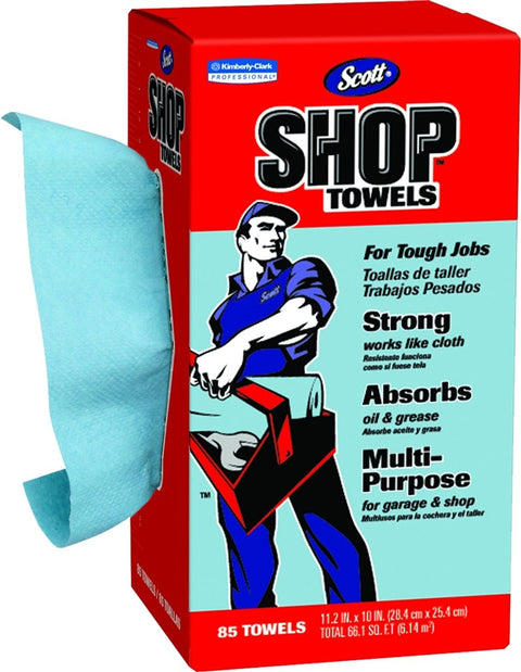Scott In-A-Box Shop Towel, 11 X 10.4 in, Blue