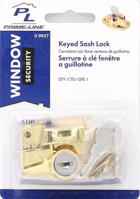 Defender Security U 9927 Sash Lock, Zinc, Brass