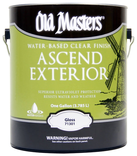 Old Masters 71301 Spar Urethane Paint, Gloss, Liquid, Clear, 1 gal, Can, Pack of 2