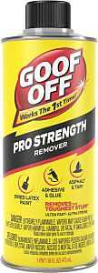 Goof Off FG653 Adhesive Remover, Liquid, Solvent, White, 16 oz Bottle