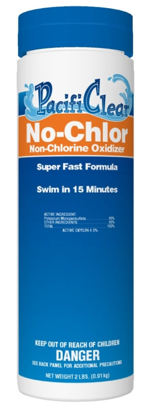 PacifiClear F024002024PC No-Chlorine Pool Chemical, 2 lb Bottle, Granular, Chloramine