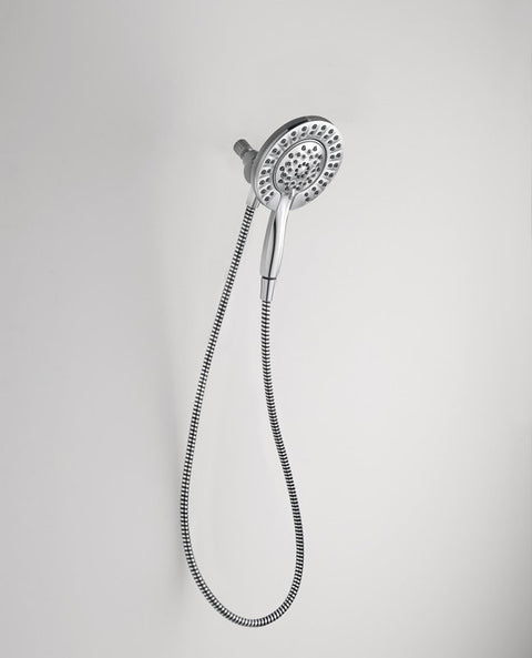 Peerless 76955C 2-in-1 Combo Shower Head, 1.75 gpm, 4-Spray Function, Chrome, 60 in L Hose, 5-15/16 in Dia