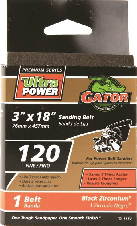 ALI INDUSTRIES 7770 SANDING BELT 120# 3X18