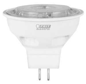 Feit Electric BPBAB/930CA/3 LED Lamp, 12 V, 200 Lumens, 2.6 W, MR16 Lamp, 20 W Equivalent, GU5.3 Lamp Base