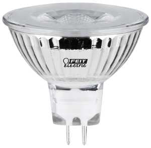 Feit Electric BPBAB/950CA LED Bulb, Track/Recessed, MR16 Lamp, 20 W Equivalent, GU5.3 Lamp Base, Dimmable, Frosted, Pack of 6