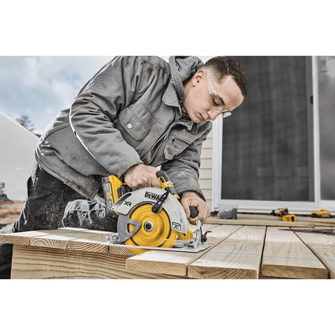 DEWALT DWA171424 Circular Saw Blade, 7-1/4 in Dia, 5/8 in Arbor, 24-Teeth, Tungsten Carbide Cutting Edge