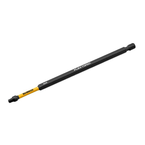 DEWALT FLEXTORQ DWAF6SQ2IR Impact Screwdriving Bit, #2 Drive, Square Drive, 1/4 in Shank, Hex Shank, 6 in L, Steel