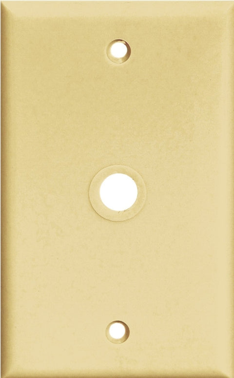 Eaton Wiring Devices PJ11V Wallplate, 4.87 in L, 3.12 in W, 1-Gang, 1-Port, Polycarbonate, Ivory, High-Gloss