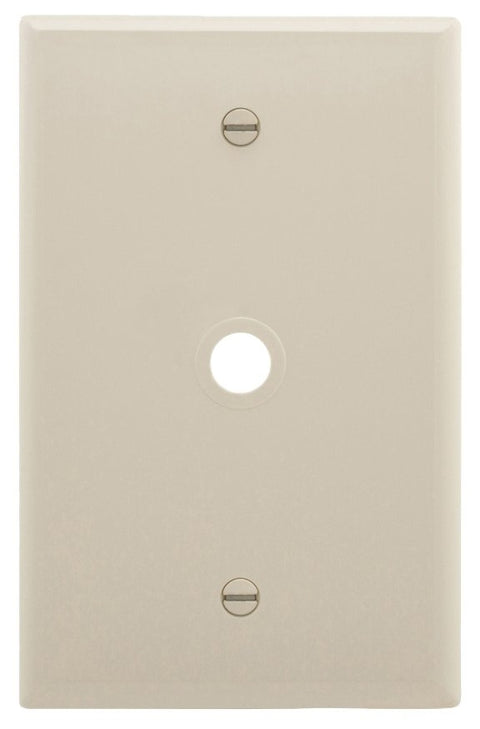 Eaton Wiring Devices PJ11LA Wallplate, 4.87 in L, 3.12 in W, 1 -Gang, 1 -Port, Polycarbonate, Light Almond