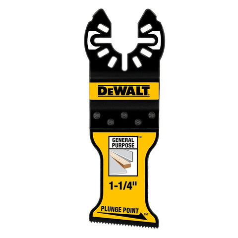 DEWALT PlungePoint DWA4258B25 General-Purpose Oscillating Blade Set, 1-1/4 in, Bi-Metal