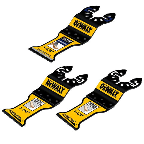 DEWALT DWA4258C-3 General-Purpose and Demo Combo Oscillating Blade Set, Bi-Metal