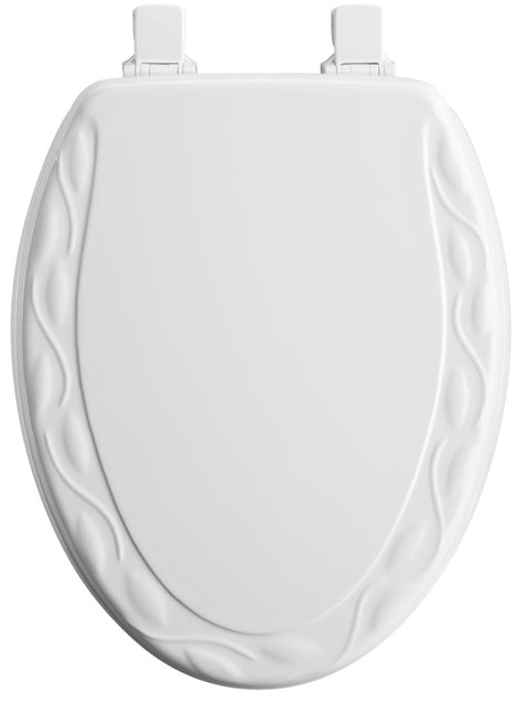 Mayfair 134EC 000 Toilet Seat, Elongated, Wood, White