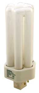 Sylvania 20881 Compact Fluorescent Bulb, 26 W, T4 Lamp, GX24Q-3 Lamp Base, 1501 Lumens, 3500 K Color Temp