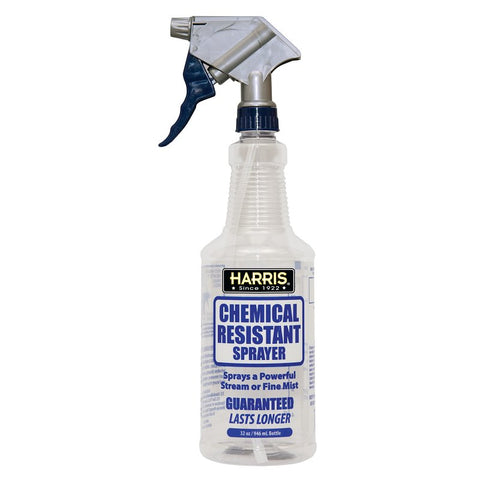 Harris CR-32 Professional Spray Bottle, 32 oz Capacity, Adjustable Nozzle, Plastic, Clear/Gray, Pack of 12