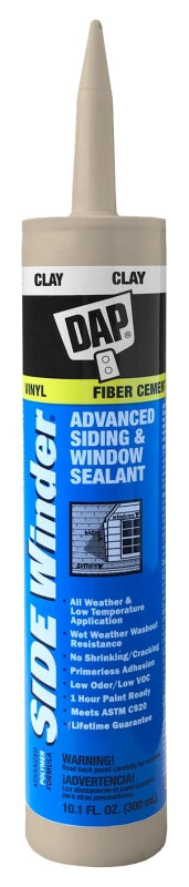 DAP 00804 Siding and Window Sealant, Clay, 24 hr Curing, -35 to 140 de ...
