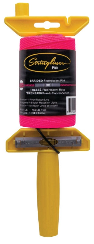 Stringliner 24462 Line Reel, 500 ft L Line, Fluorescent Pink Line, 1 i ...