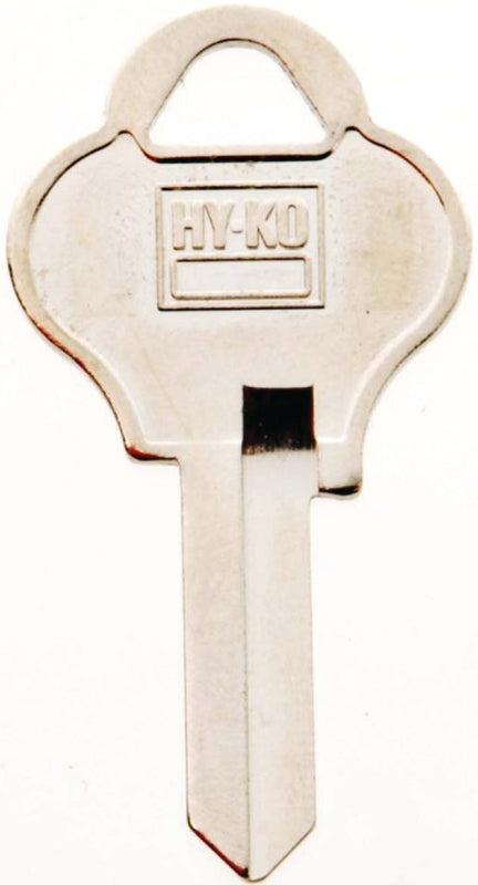 Hy-Ko 11010PA2 Key Blank, Brass, Nickel, For: Pado Cabinet, House Locks and Padlocks, Pack of 10