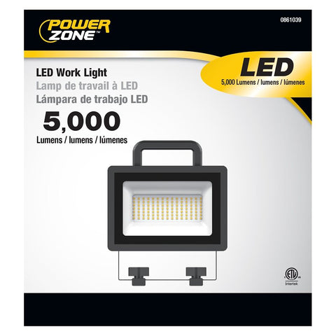 Powerzone CL-WL50 Portable Work Light, 5000 Lumens