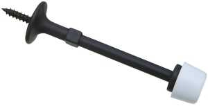 National Hardware 830103 Door Stop, Brown, 5 in W, 3 in Projection, Zinc, Oil-Rubbed Bronze