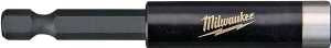 Milwaukee SHOCKWAVE 48-32-4503 Bit Holder with C-Ring, 3 in L, 1/4 in Drive, Hex Drive, 1/4 in Shank, Hex Shank, Steel