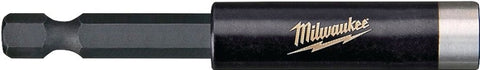 Milwaukee SHOCKWAVE 48-32-4503 Bit Holder with C-Ring, 3 in L, 1/4 in Drive, Hex Drive, 1/4 in Shank, Hex Shank, Steel
