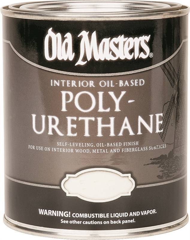 Polyorthan Shell Old Masters 49404 Oil Based Interior Polyurethane, 1 qt Can, 350 - 450 ...