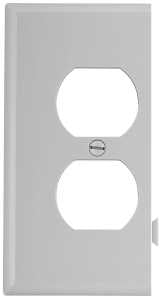 Eaton Wiring Devices STE8W Sectional Wallplate, 4-1/2 in L, 2-3/4 in W, 1 -Gang, Polycarbonate, White
