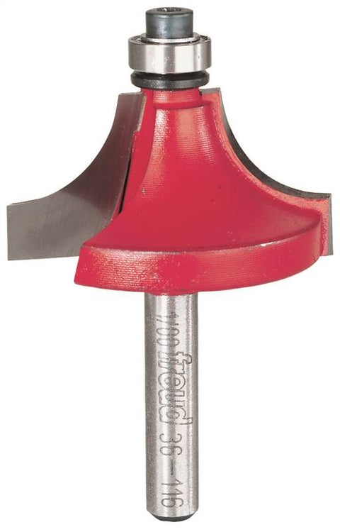 Freud 36-116 Beading Router Bit, 1-1/2 in Dia x 2-1/2 in OAL, Perma-Shield Coated