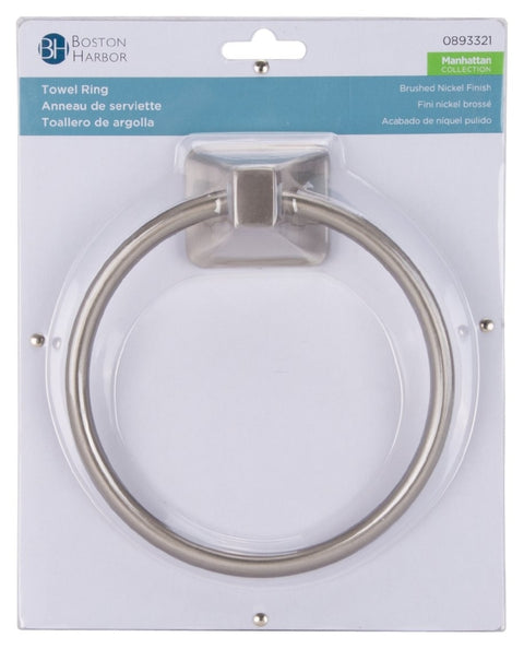 Boston Harbor 3660-07-SOU Towel Ring, 5-7/8 in Dia Ring, Wall Mounting