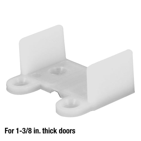 Prime-Line N 6565 Door Guide, Plastic, White, Floor Mounting