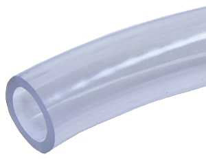 Abbott Rubber T10 Series T10004001 Tubing, 3/16 in OD, 1/8 in ID, Clear, 100 ft L