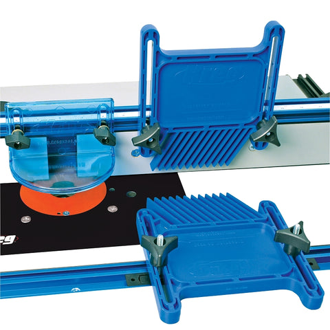 Kreg PRS3020 Featherboard, Plastic, Blue, For: Standard 3/8 in x 3/4 in (9mm x 19mm) miter slot